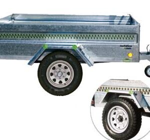 Remolque de Carga Galvanizado Serie 2000 2050 x 1360 x 440 mm | 750 kg